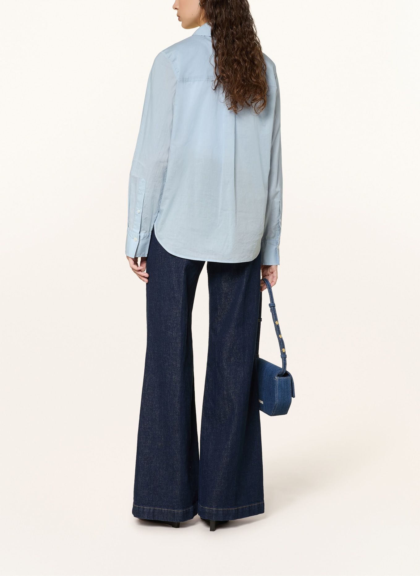 CLOSED Oversized-Hemdbluse: HELLBLAU