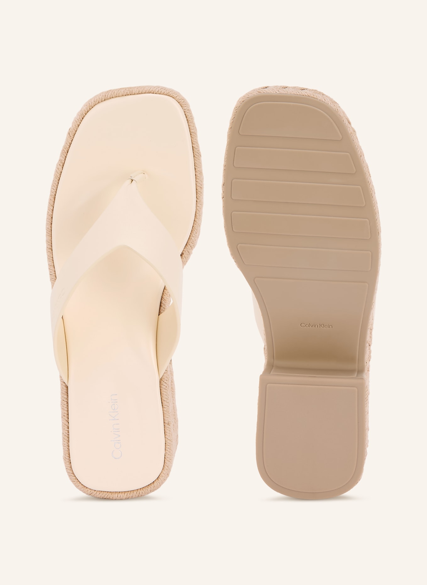 Calvin Klein Zehentrenner: ECRU