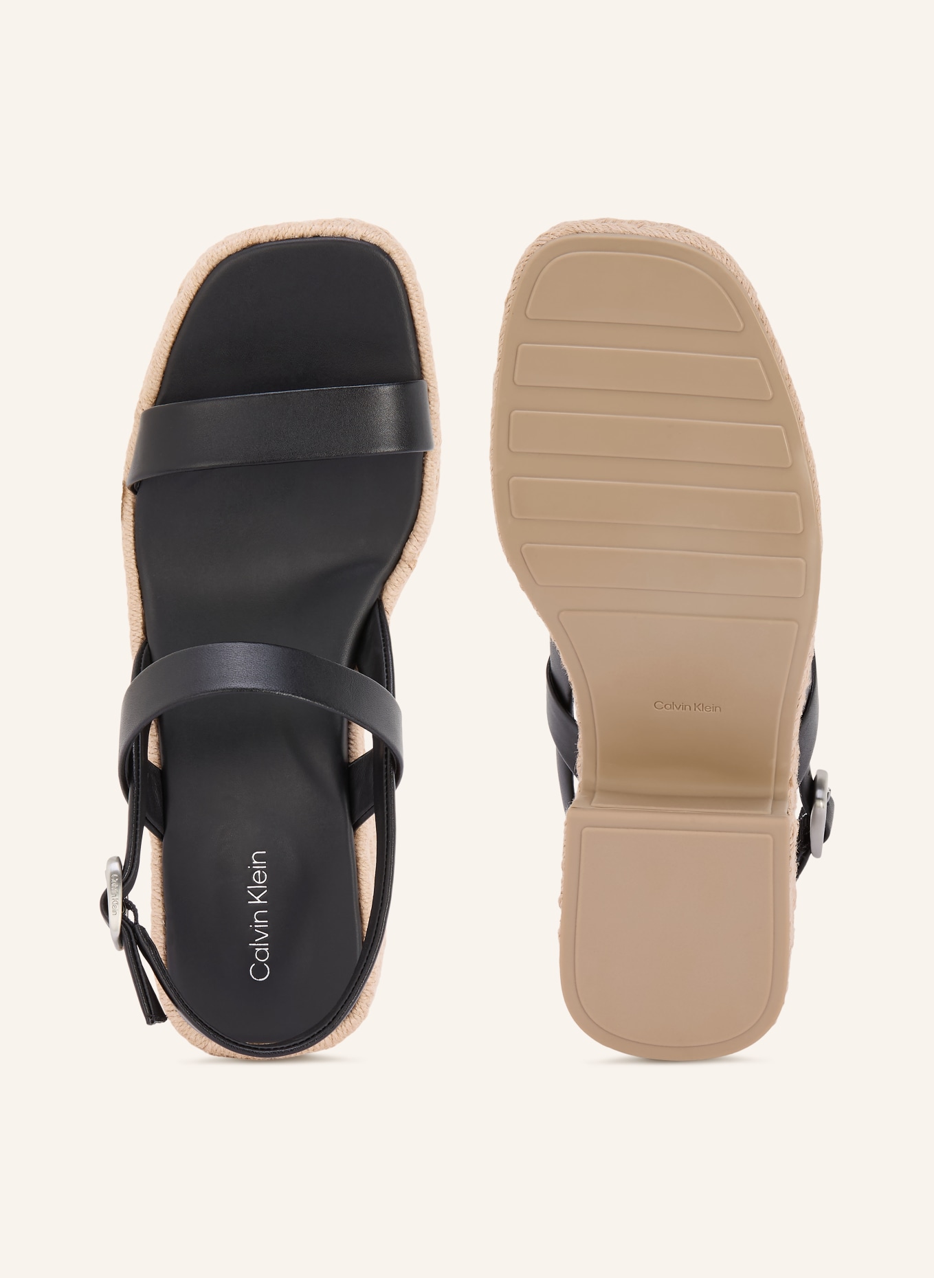 Calvin Klein sandals: BLACK