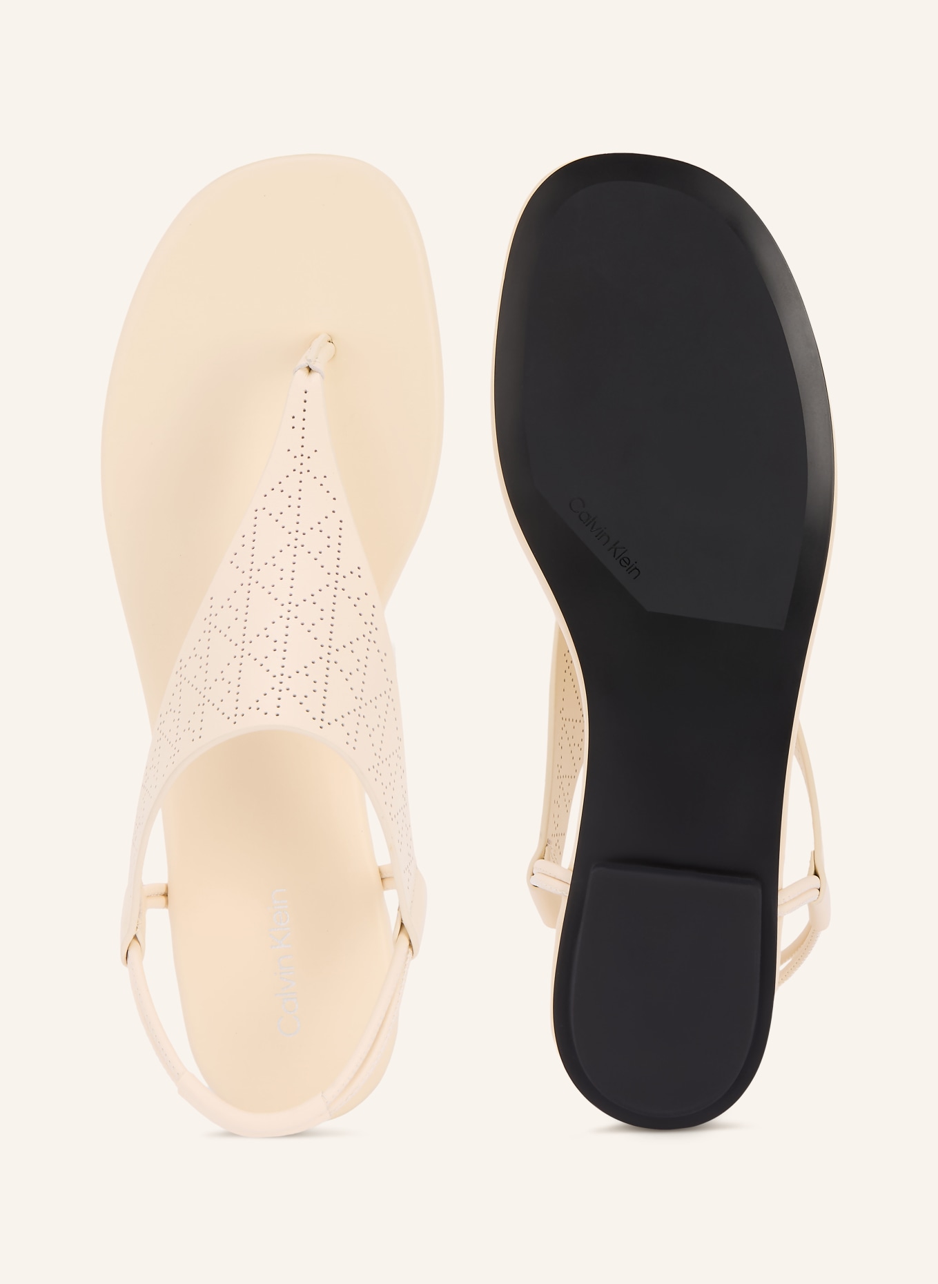 Calvin Klein Zehentrenner: CREME