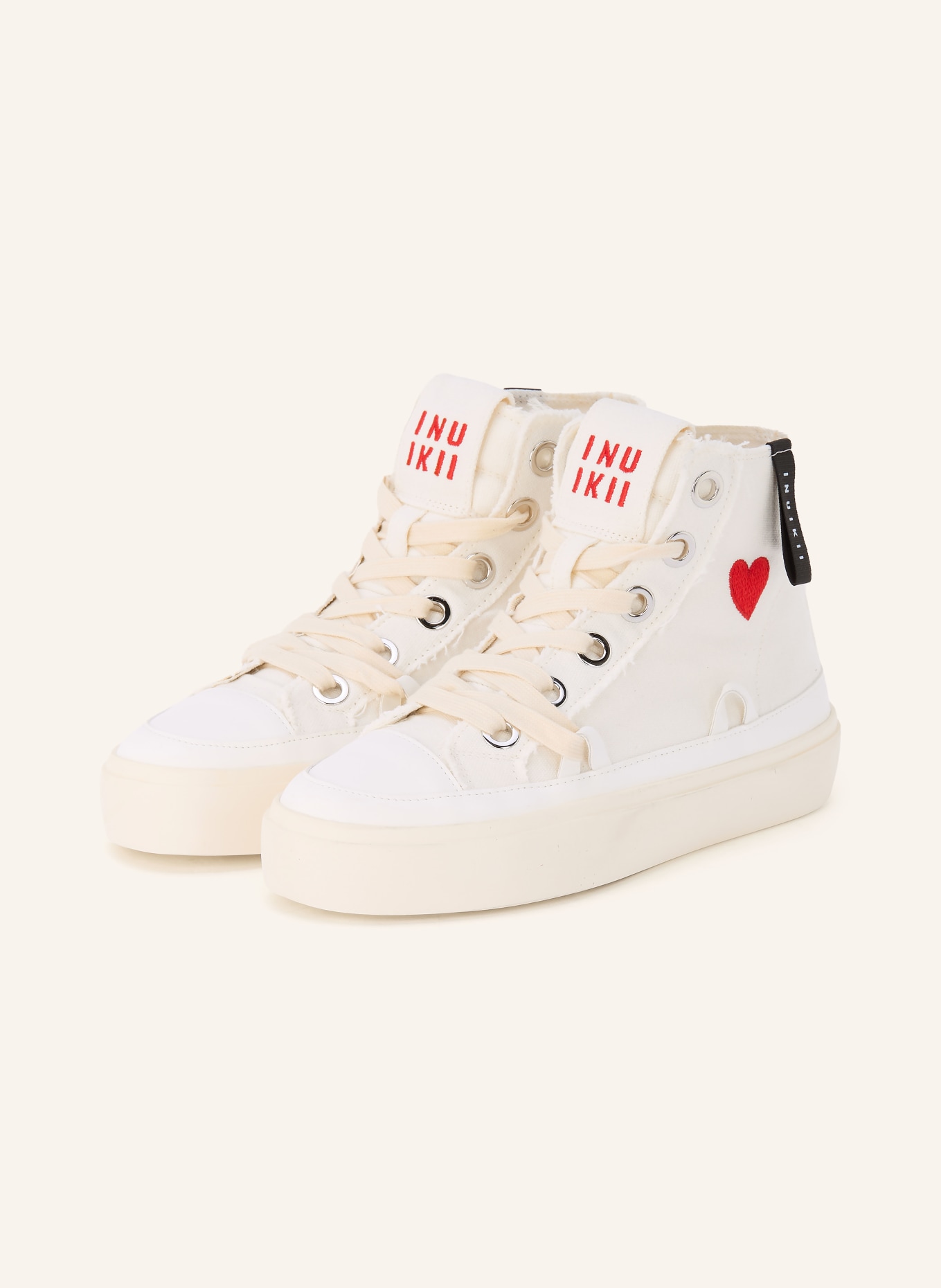 INUIKII Baskets montantes MATILDA HIGH: BLANC