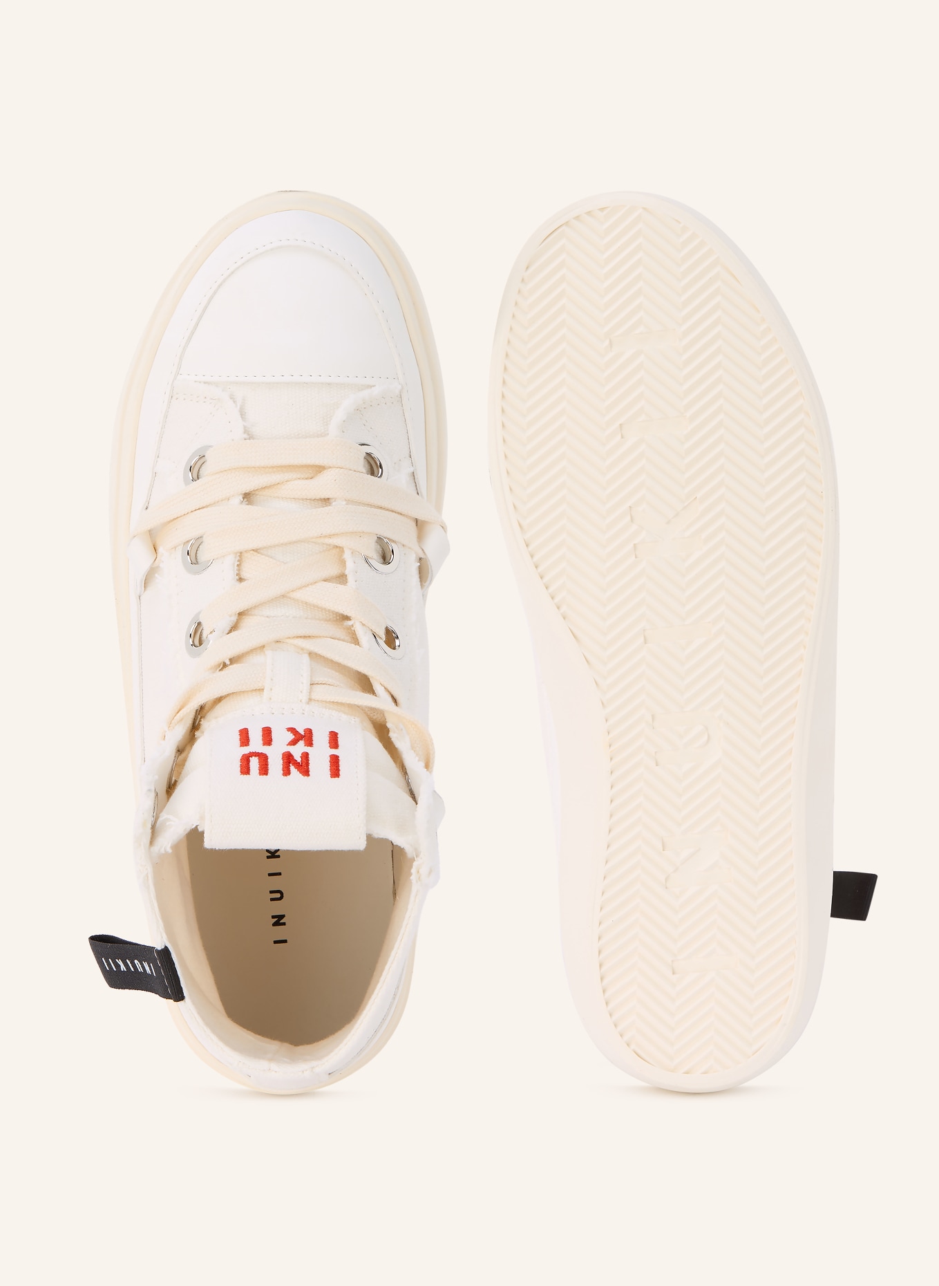 INUIKII Baskets montantes MATILDA HIGH: BLANC
