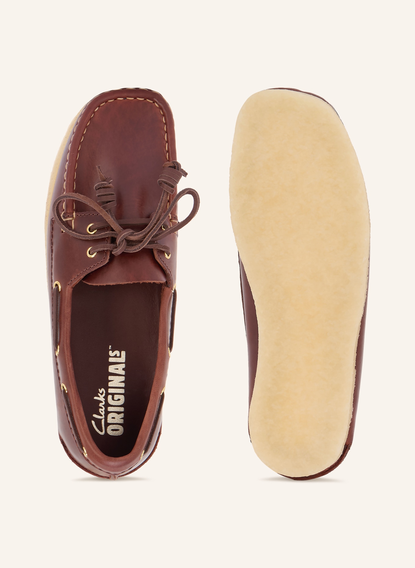 Clarks ORIGINALS GODNEY Boat Shoes: DARK BROWN