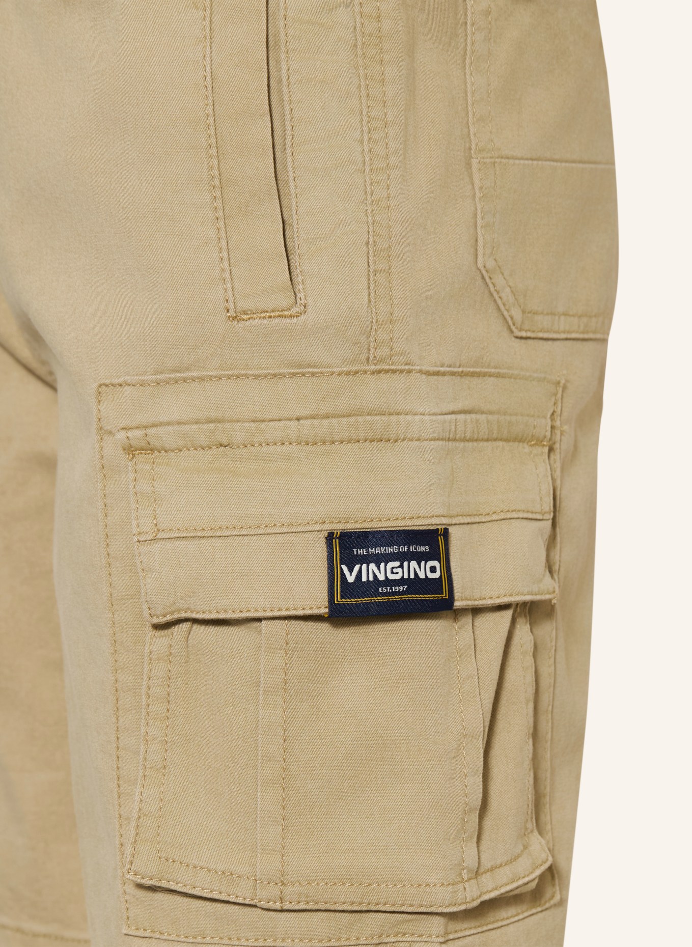 VINGINO Cargoshorts CLIFF Loose Fit: BEIGE
