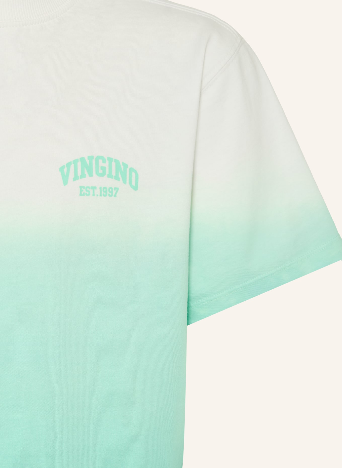 VINGINO T-shirt: MENTHE / ÉCRU