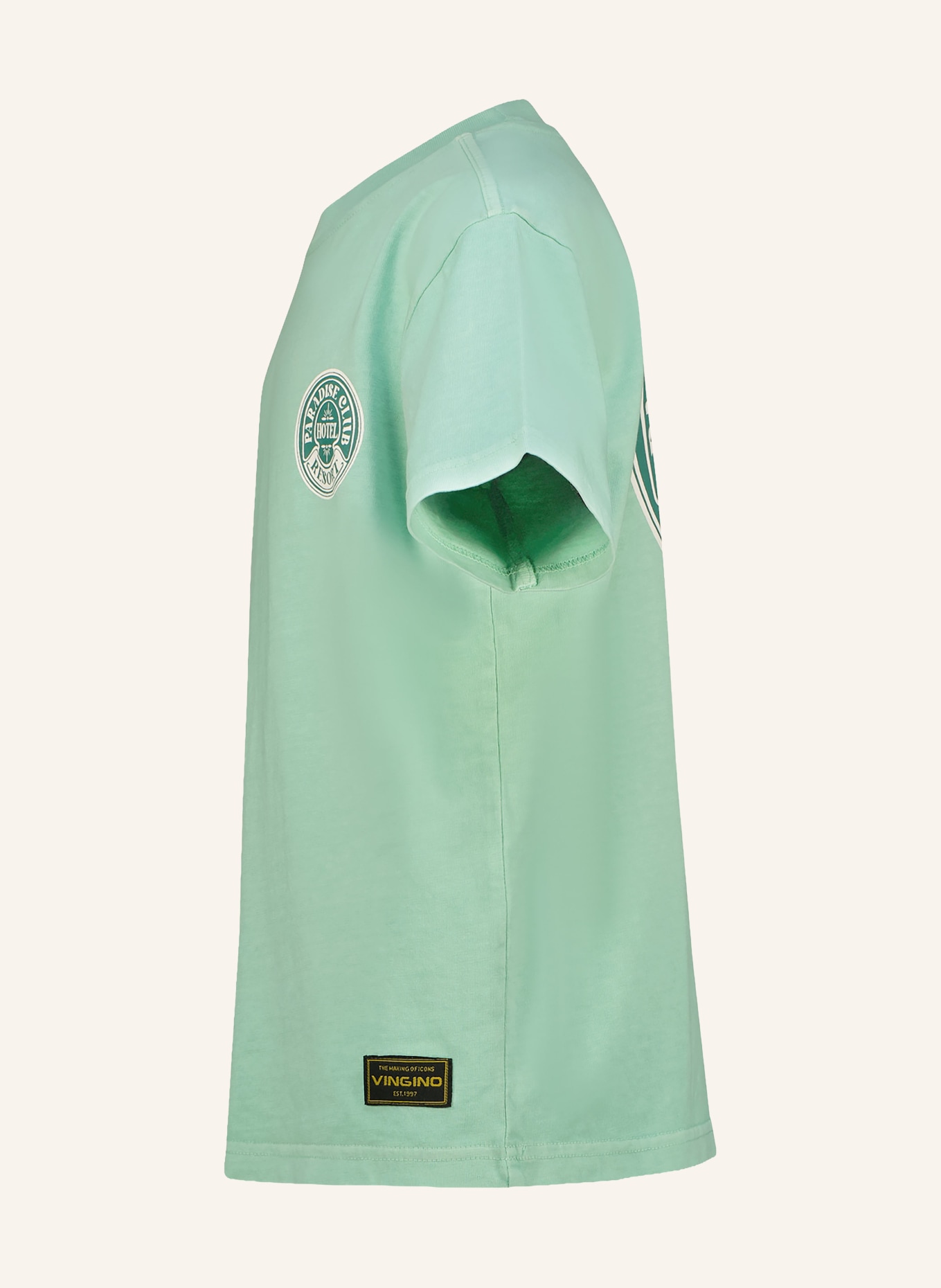 VINGINO Tričko HEATH: SVĚTLE ZELENÁ / REŽNÁ / TMAVĚ ZELENÁ