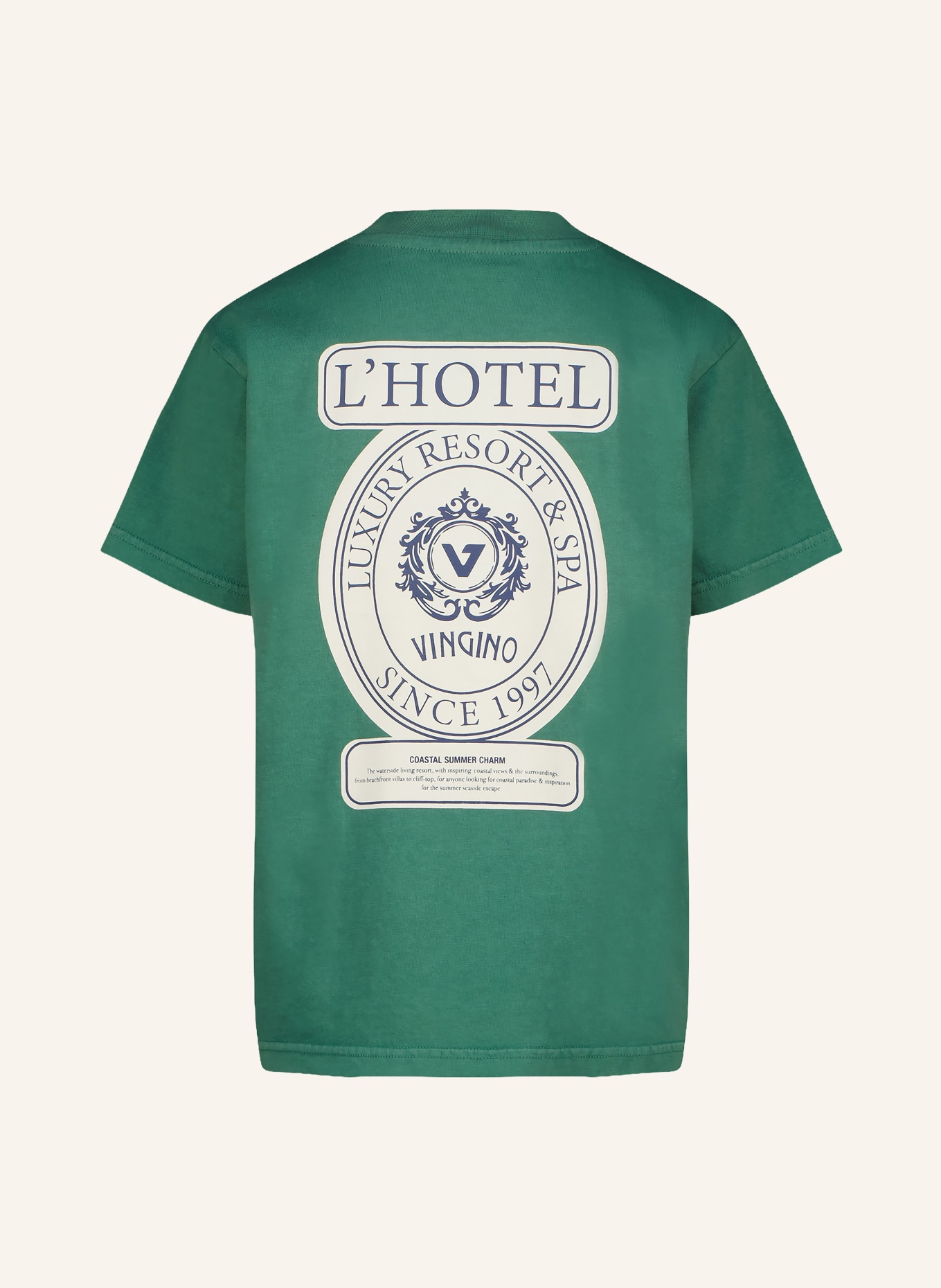 VINGINO Tričko HEATH: ZELENÁ / REŽNÁ / TMAVĚ MODRÁ