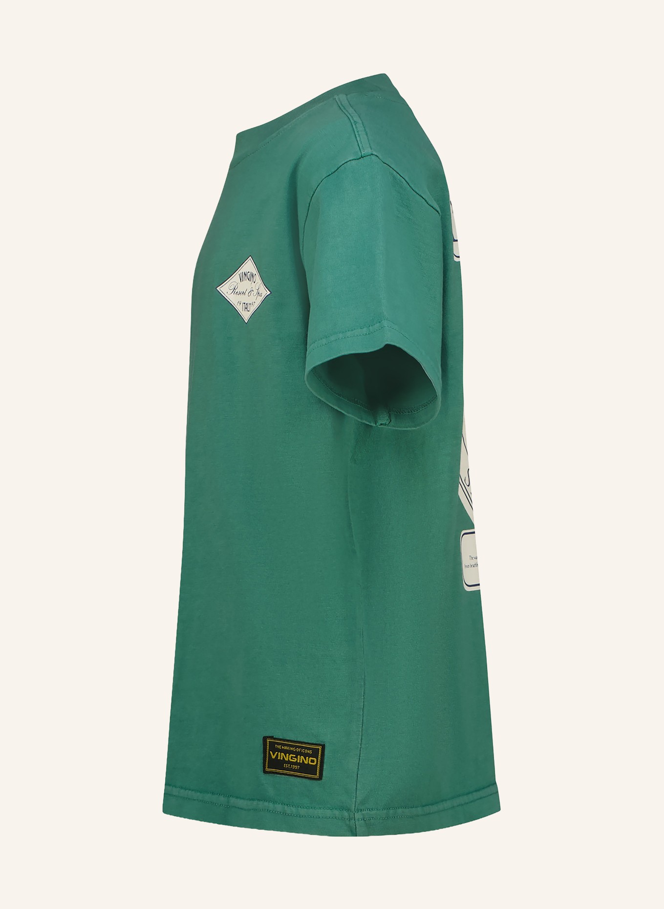 VINGINO Tričko HEATH: ZELENÁ / REŽNÁ / TMAVĚ MODRÁ