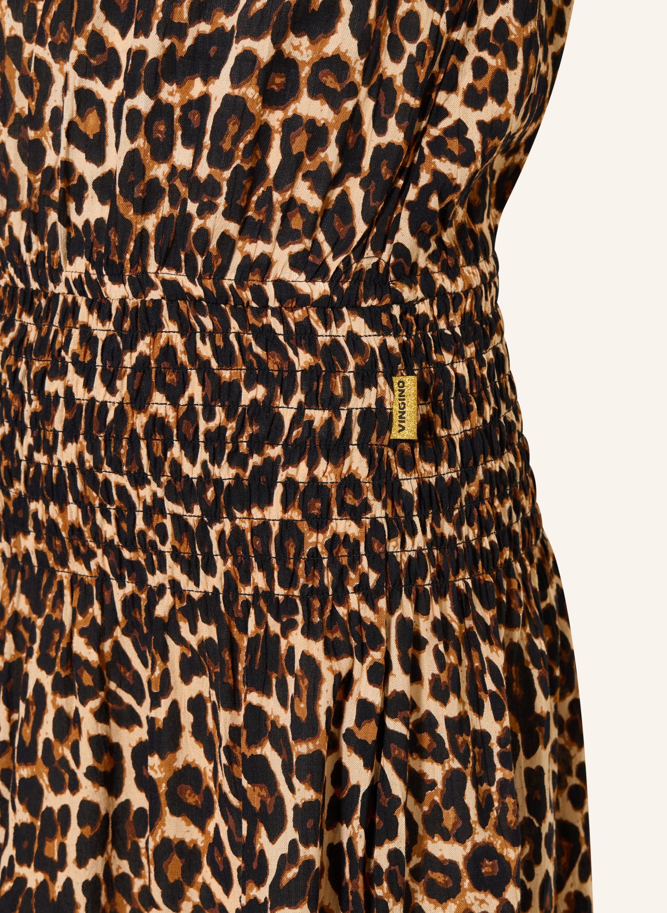 VINGINO Kleid PINA: BRAUN / HELLORANGE / SCHWARZ