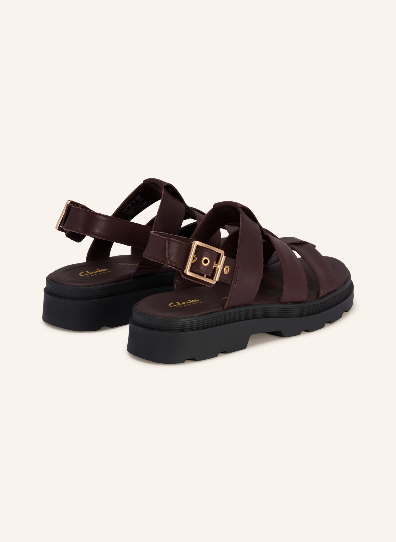 Clarks Sandalen ORINOCO3 STRAP: DUNKELBRAUN / GOLD