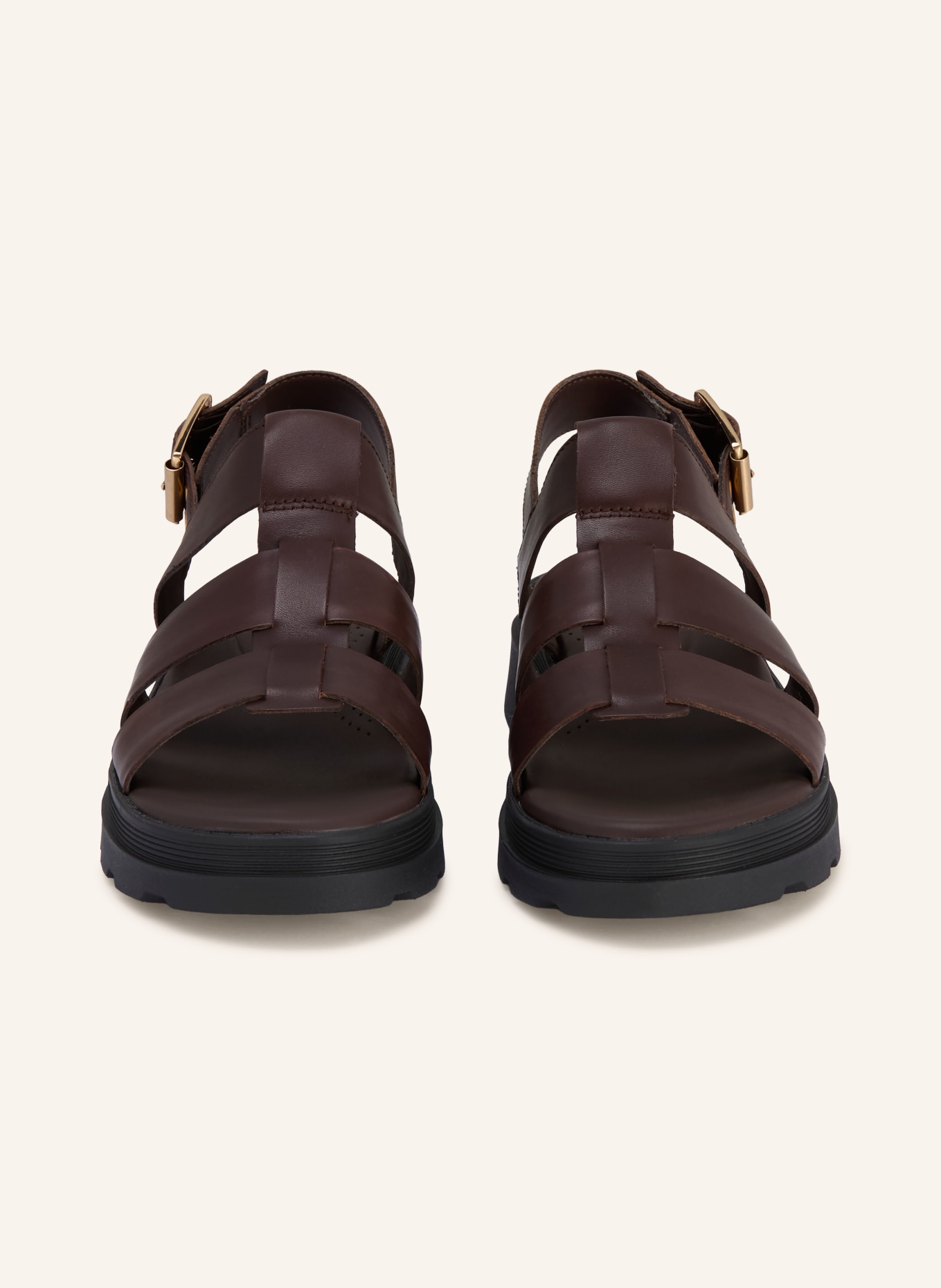 Clarks Sandalen ORINOCO3 STRAP: DUNKELBRAUN / GOLD