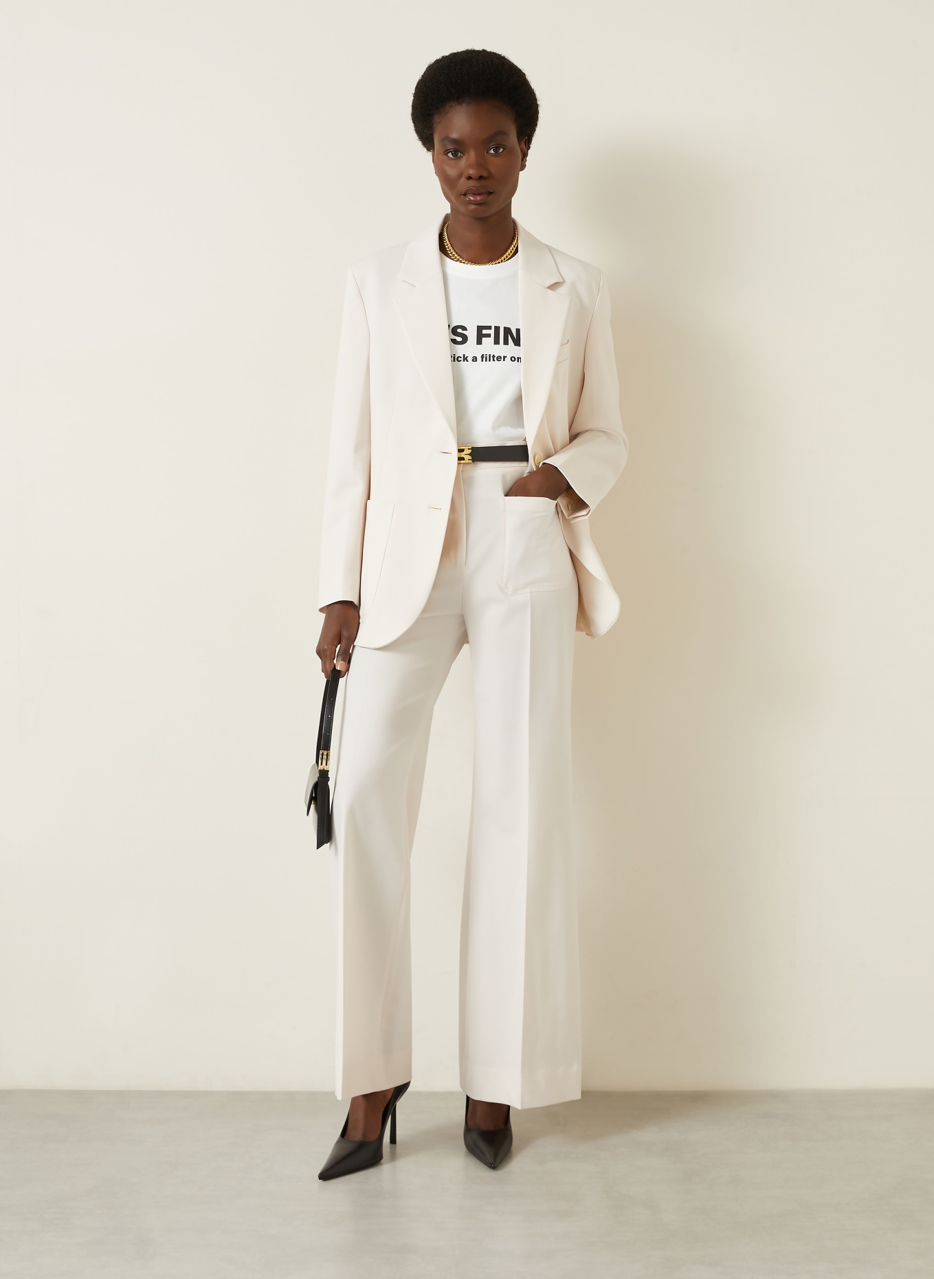 VICTORIA BECKHAM T-Shirt: WEISS