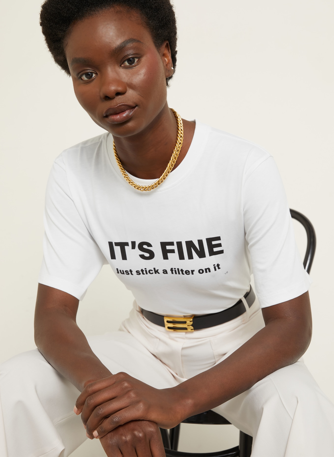 VICTORIA BECKHAM T-Shirt: WEISS