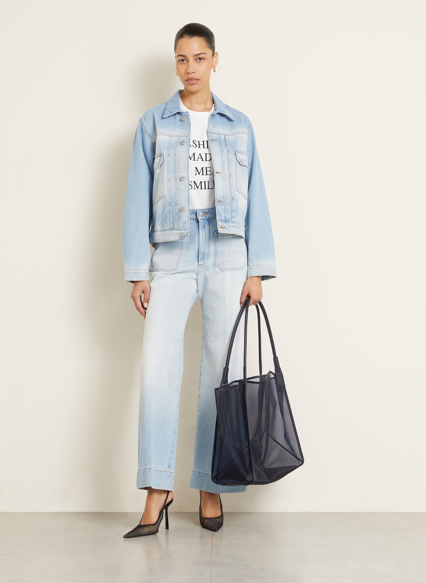 VICTORIA BECKHAM Shopper VICTORIA: DUNKELBLAU