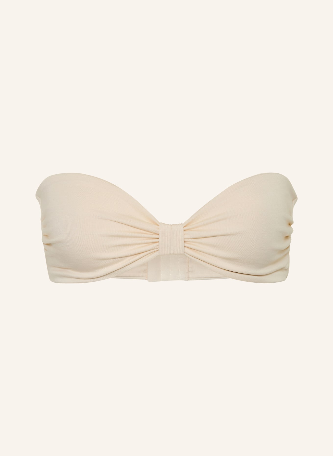 UNDRESS CODE Top bikini typu bandeau ESSENTIAL: KREMOWY