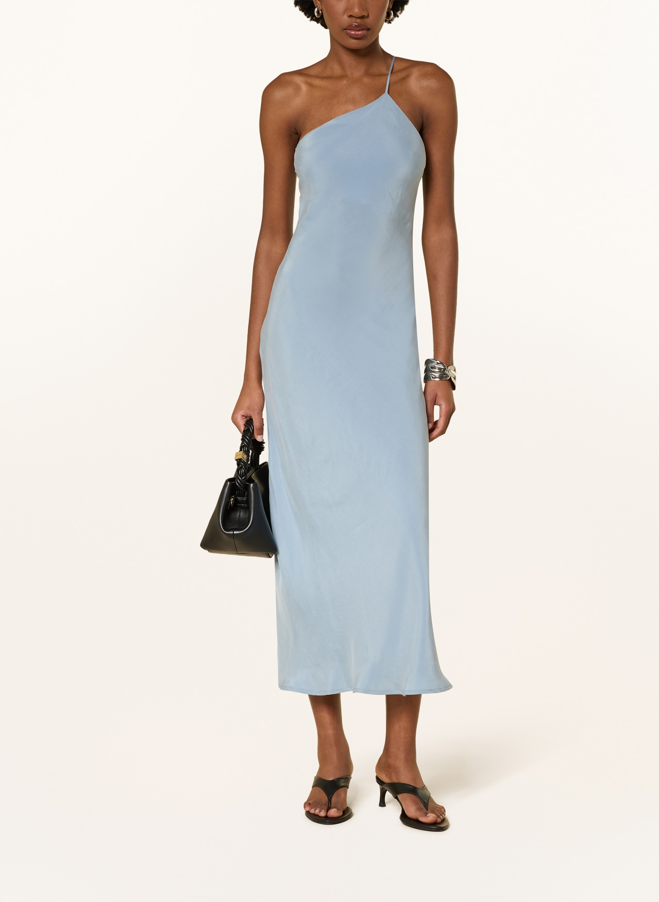 UNDRESS CODE One-Shoulder-Kleid UNDER THE SUN: HELLBLAU