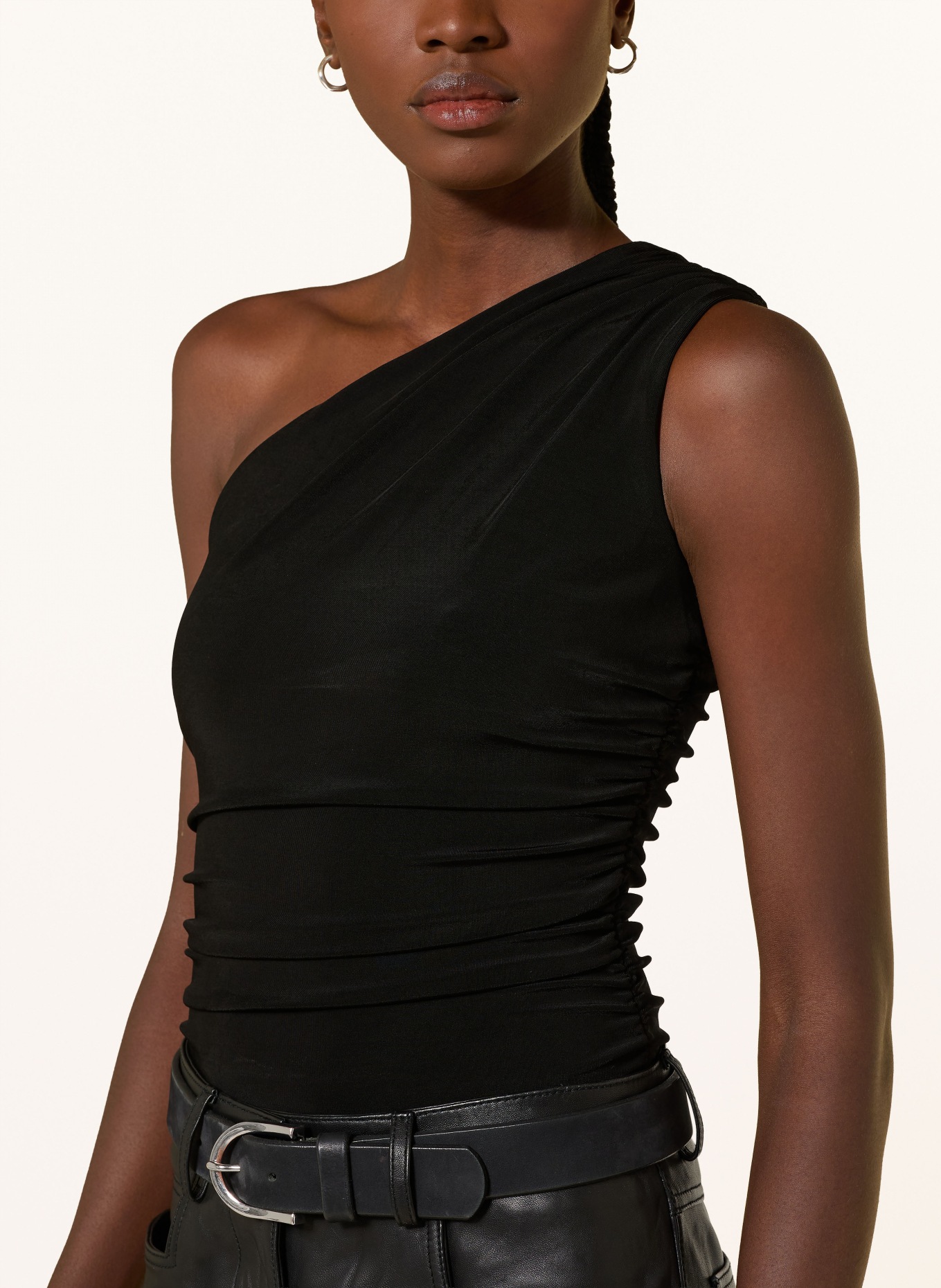 UNDRESS CODE Body à une bretelle FLAIR: NOIR