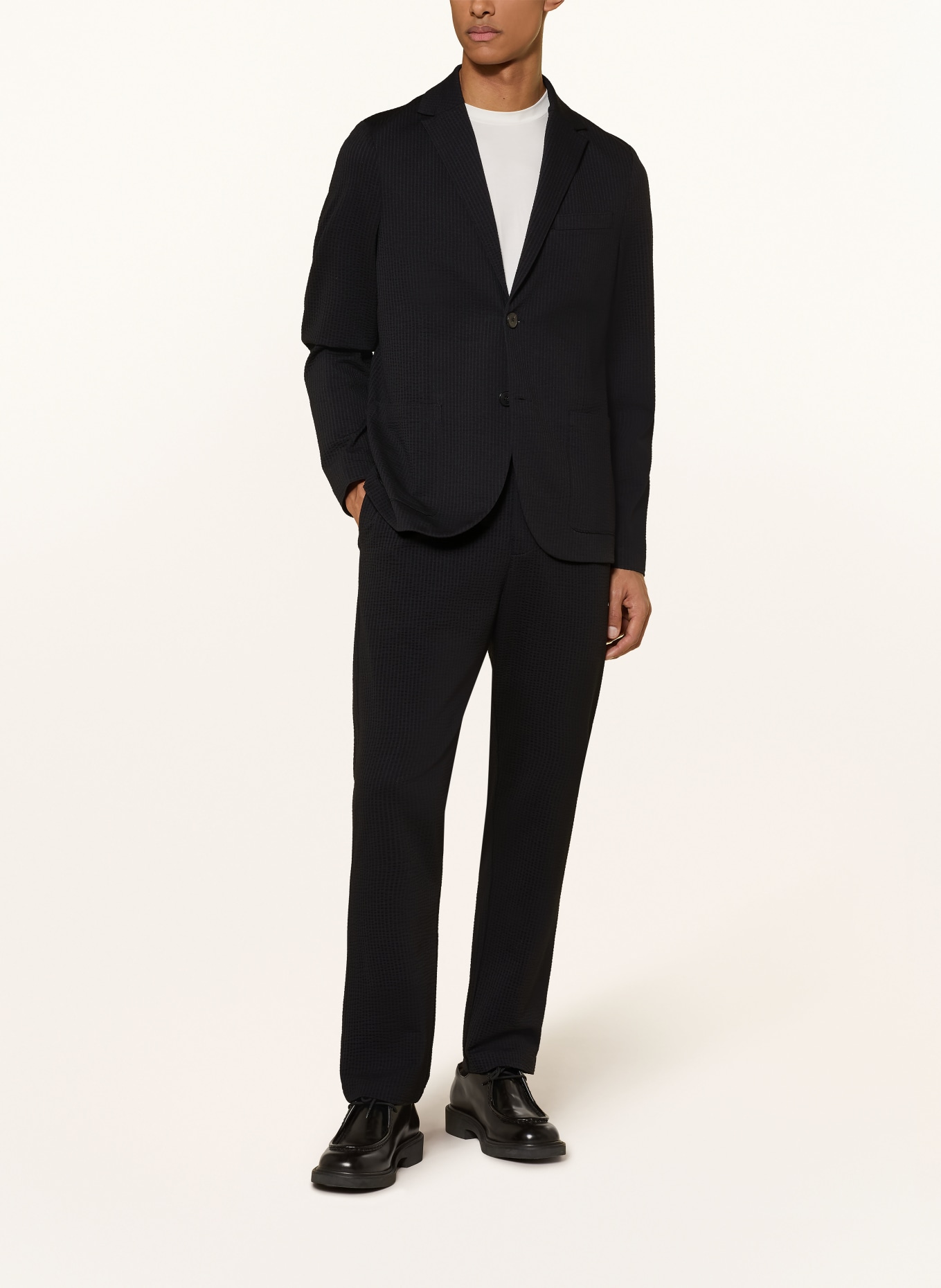 HARRIS WHARF LONDON Regular fit suit jacket: YG03 BLACK