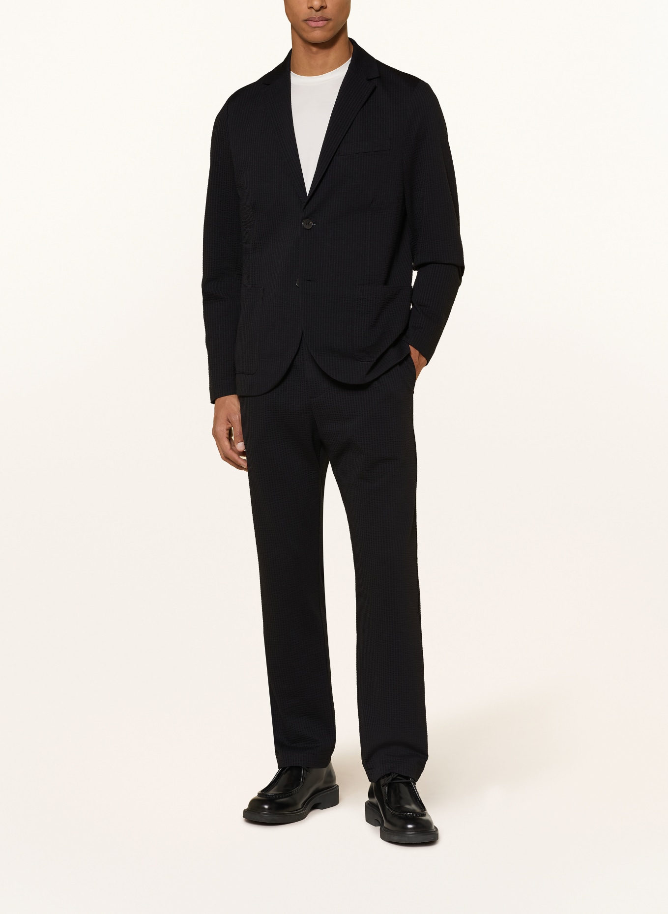 HARRIS WHARF LONDON Anzughose Regular Fit: YG03 BLACK