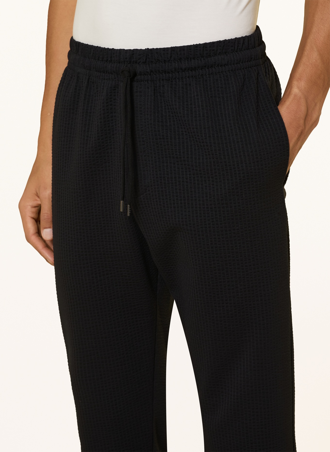 HARRIS WHARF LONDON Anzughose Regular Fit: YG03 BLACK