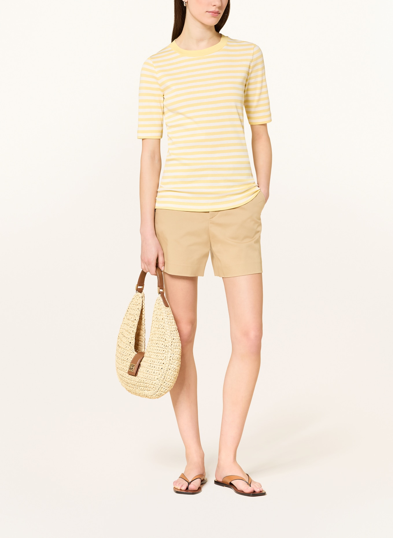 BOGNER T-shirt NIKINI: JAUNE / BLANC