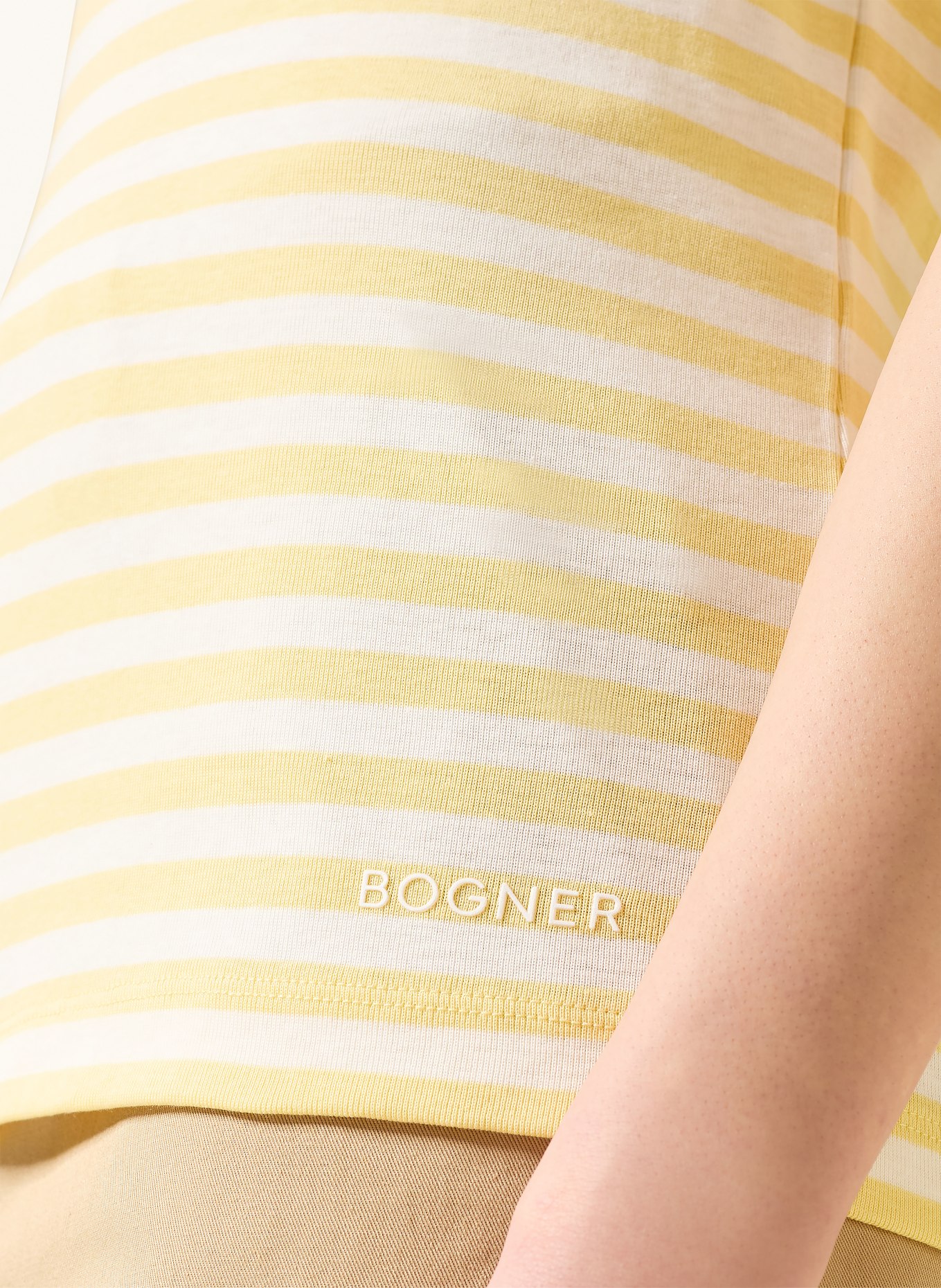 BOGNER T-shirt NIKINI: JAUNE / BLANC