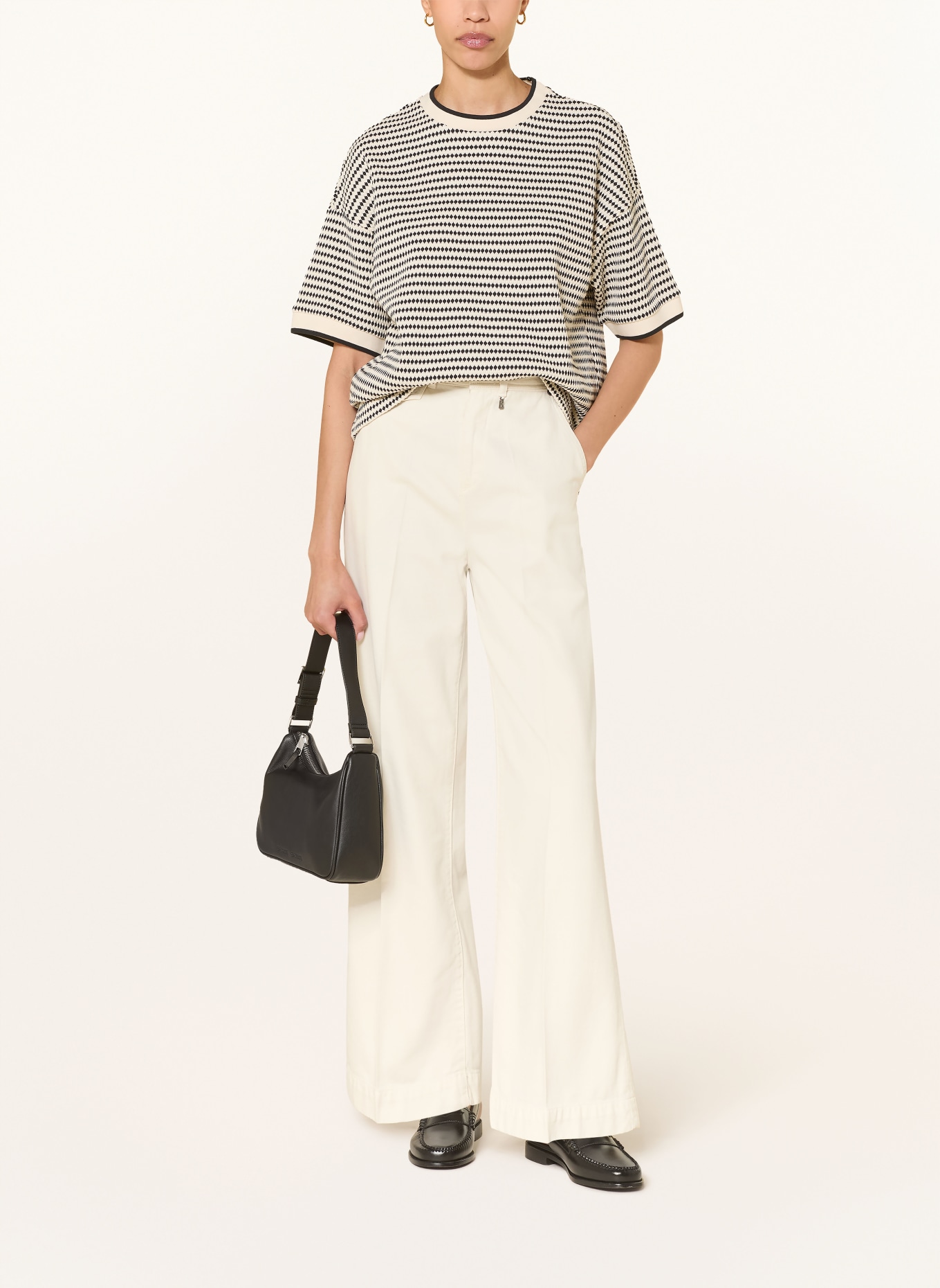 BOGNER Strickshirt SOPHIE: ECRU / SCHWARZ