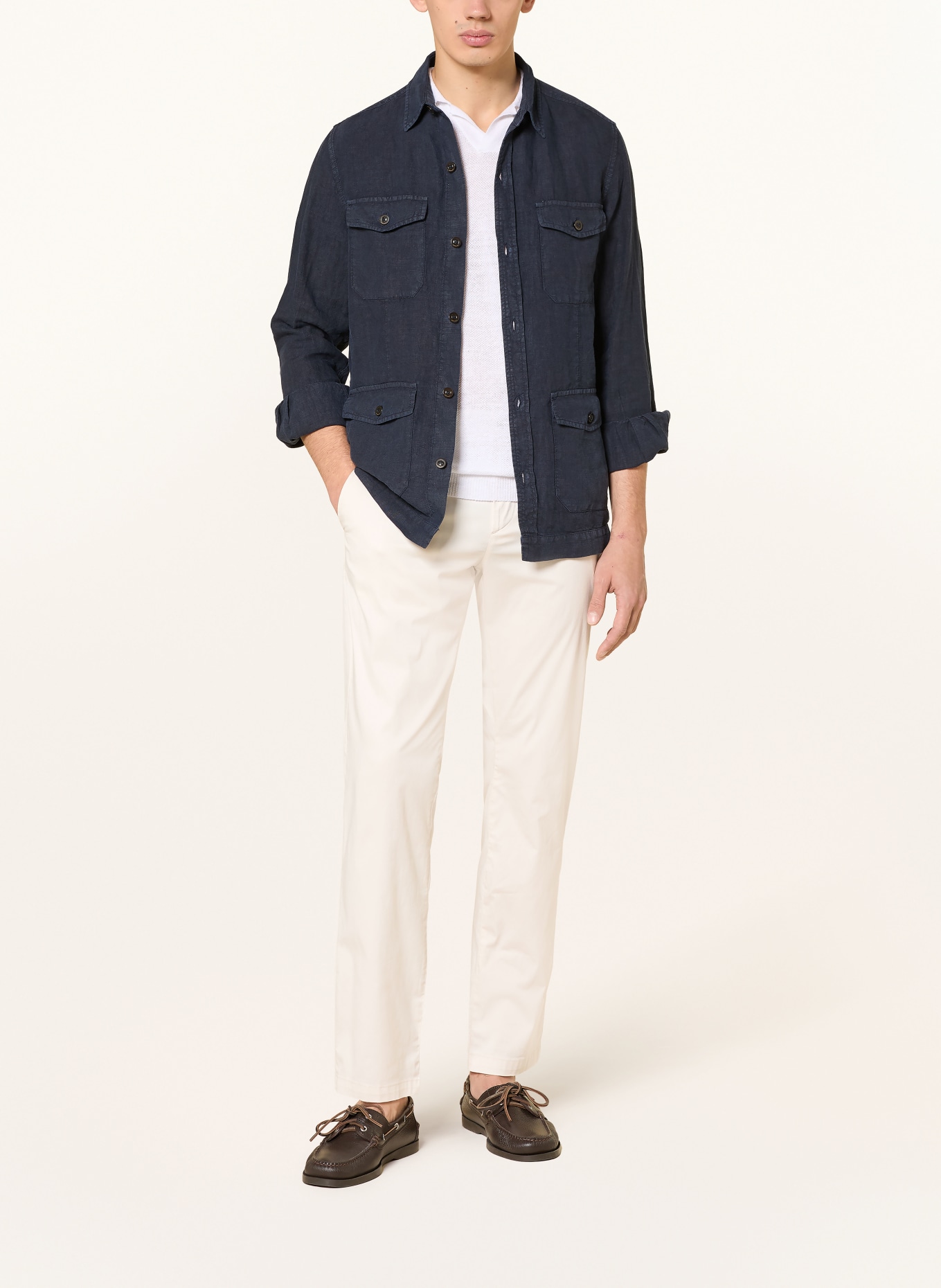 BOGNER Chino RILEY Slim Fit: ECRU