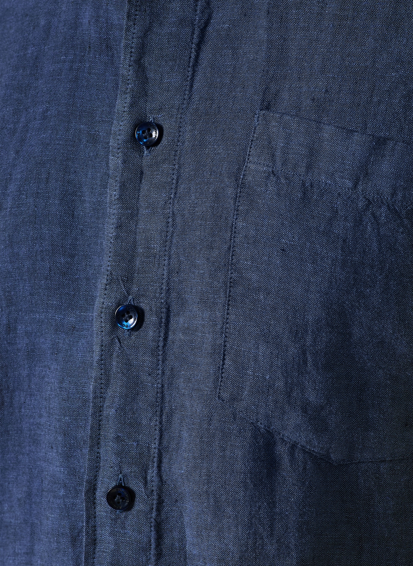 BOGNER Koszula z krótkim rękawem LYKOS-5 Comfort Fit z lnu: NIEBIESKI