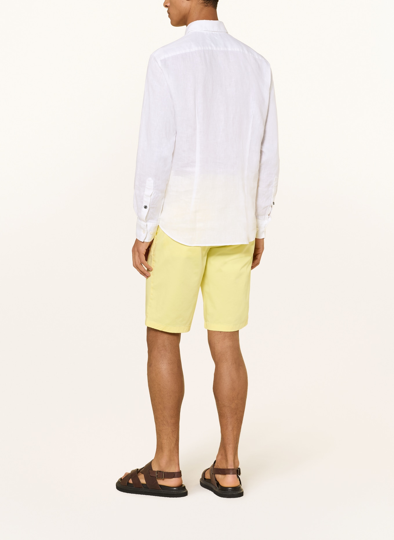 BOGNER Chemise en lin TIMI coupe classique: BLANC