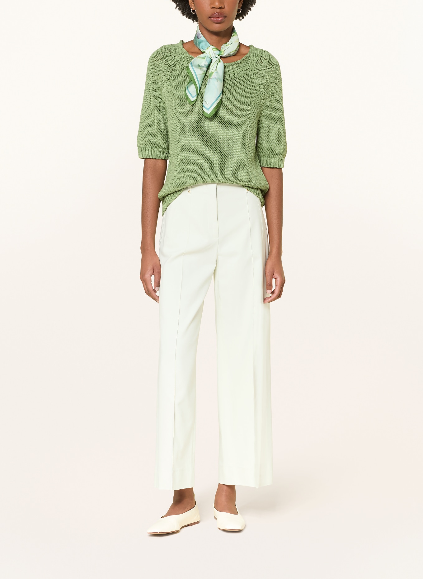 LUISA CERANO marlene pants: LIGHT GREEN