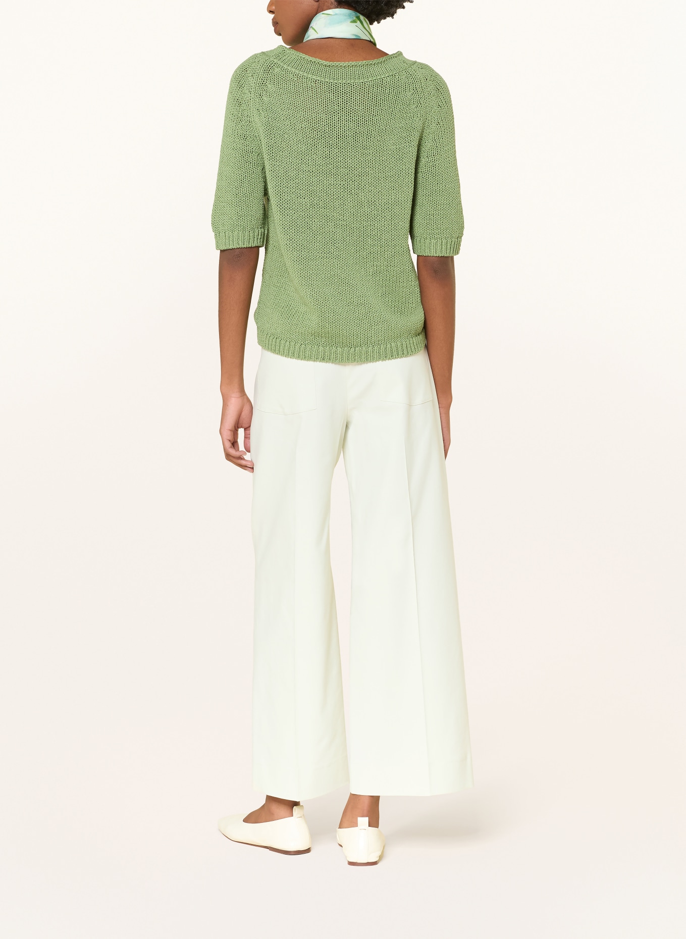 LUISA CERANO marlene pants: LIGHT GREEN
