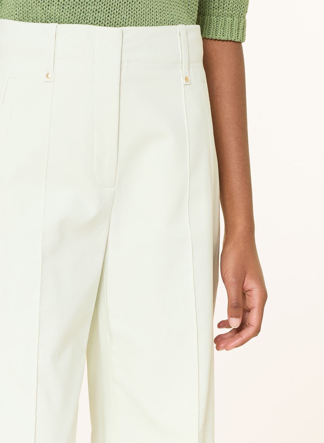 LUISA CERANO marlene pants: LIGHT GREEN