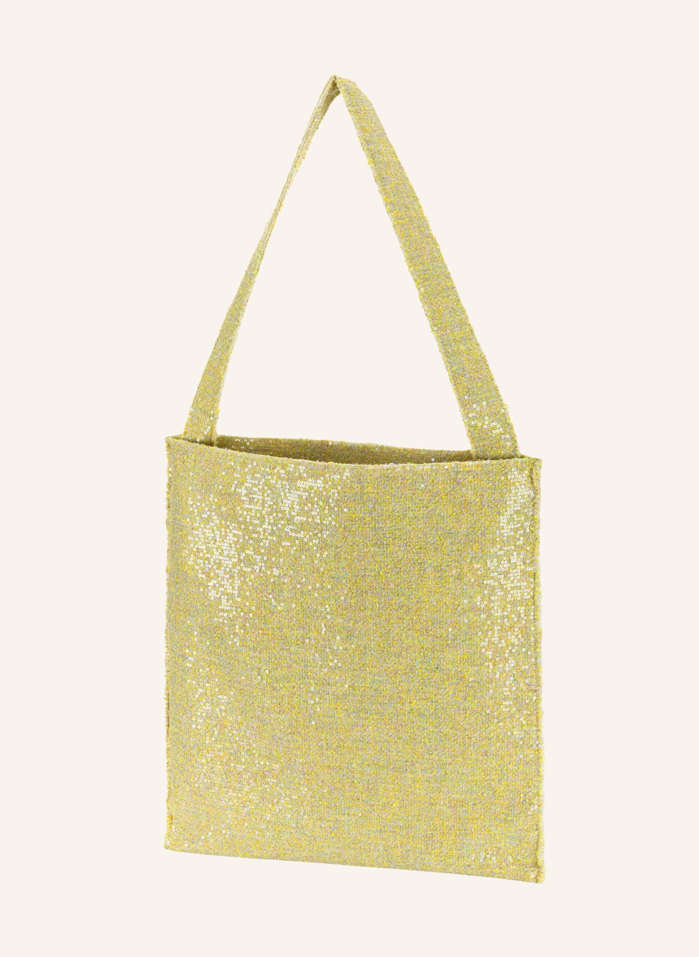 LUISA CERANO Shopper mit Pailletten: HELLGRÜN