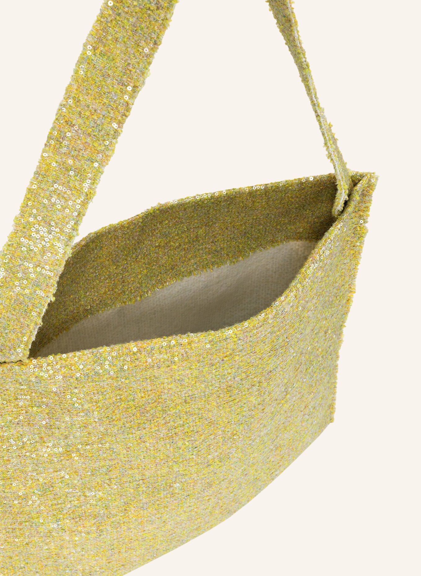 LUISA CERANO Shopper mit Pailletten: HELLGRÜN