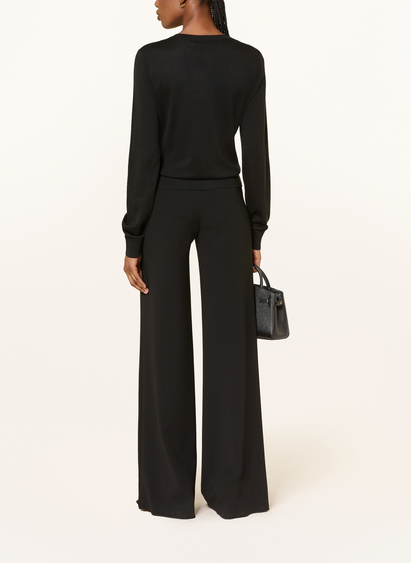 ALMADA LABEL Strickjacke HAYLA mit Seide: SCHWARZ