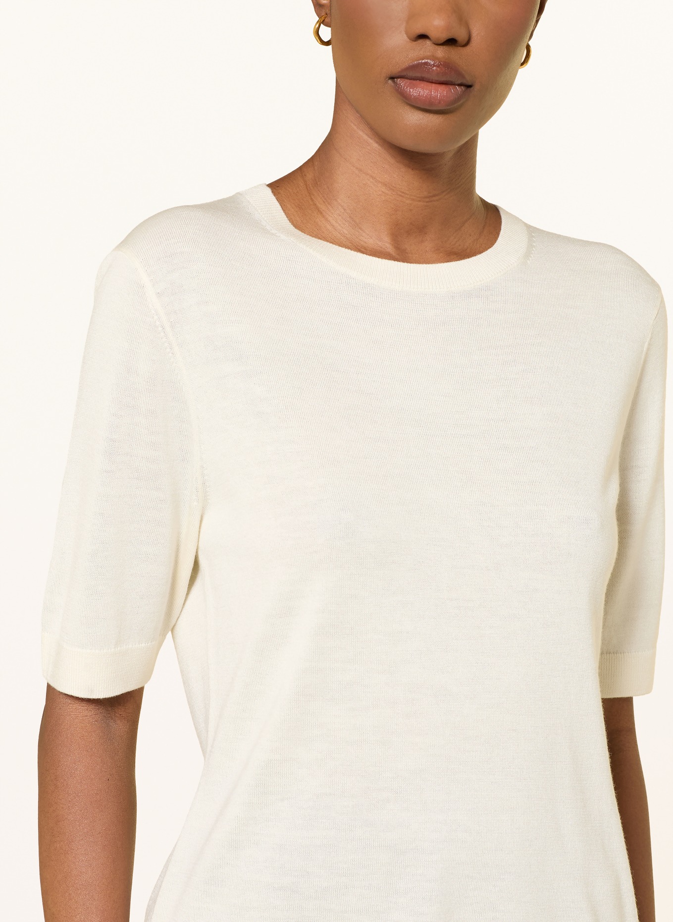 ALMADA LABEL Strickshirt PALOMA mit Seide: CREME