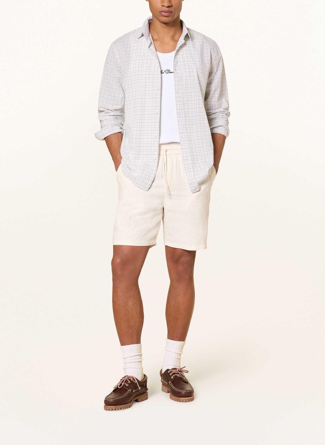 LES DEUX Leinenshorts OTTO: CREME