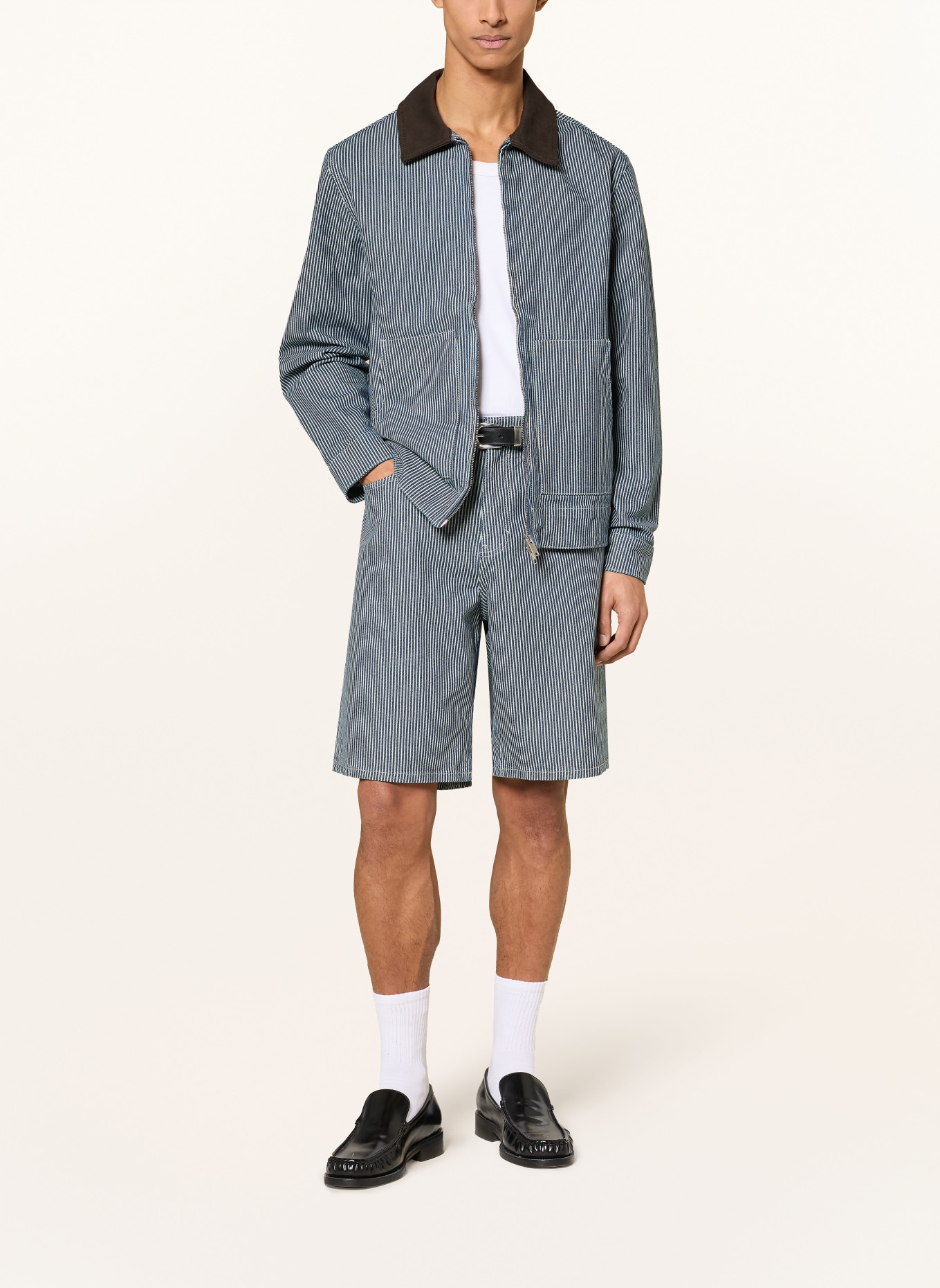 LES DEUX Džínová bunda ROBERT: 460 Dark Navy