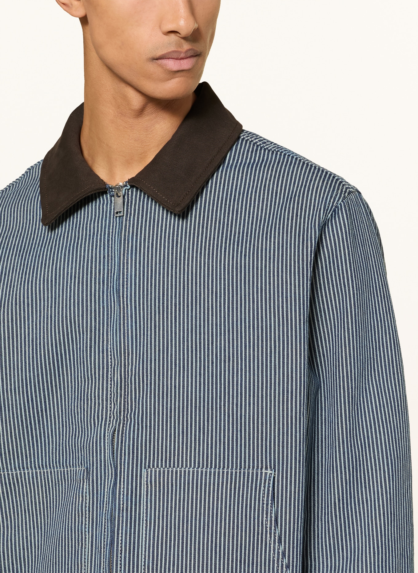 LES DEUX Džínová bunda ROBERT: 460 Dark Navy