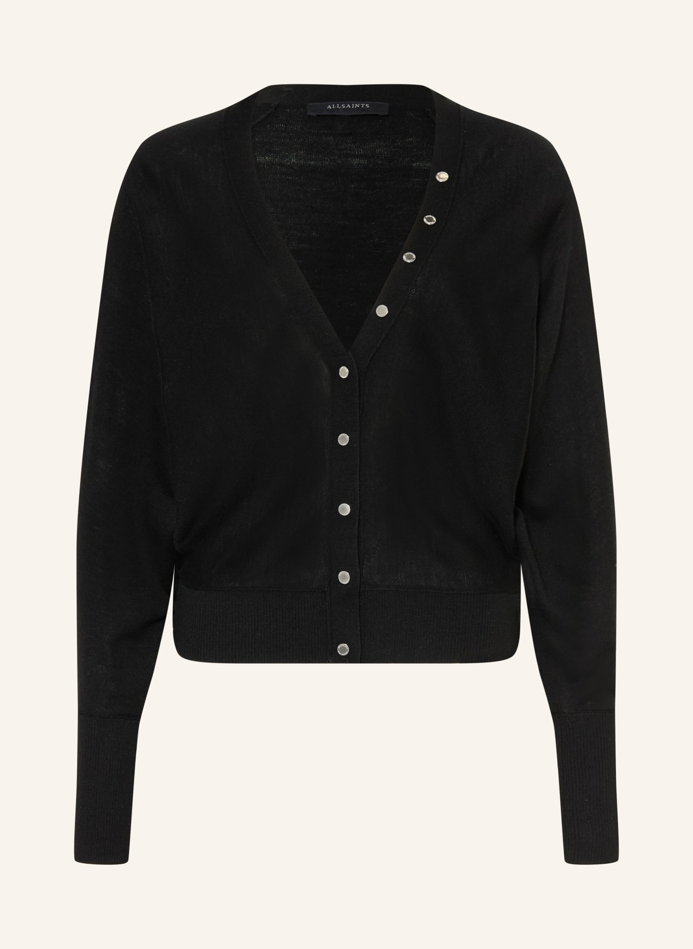 ALLSAINTS Strickjacke HONOR: SCHWARZ