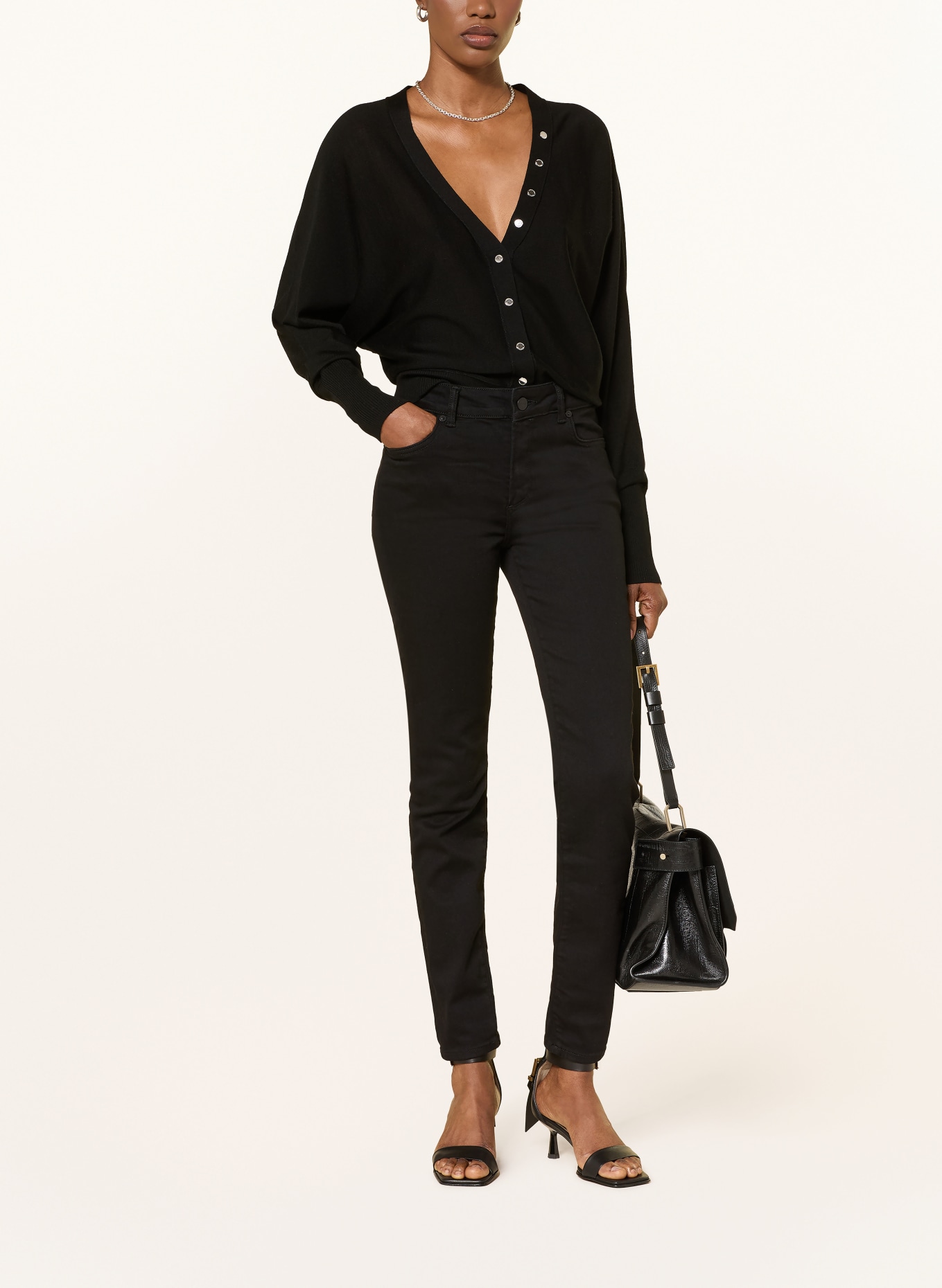 ALLSAINTS Strickjacke HONOR: SCHWARZ