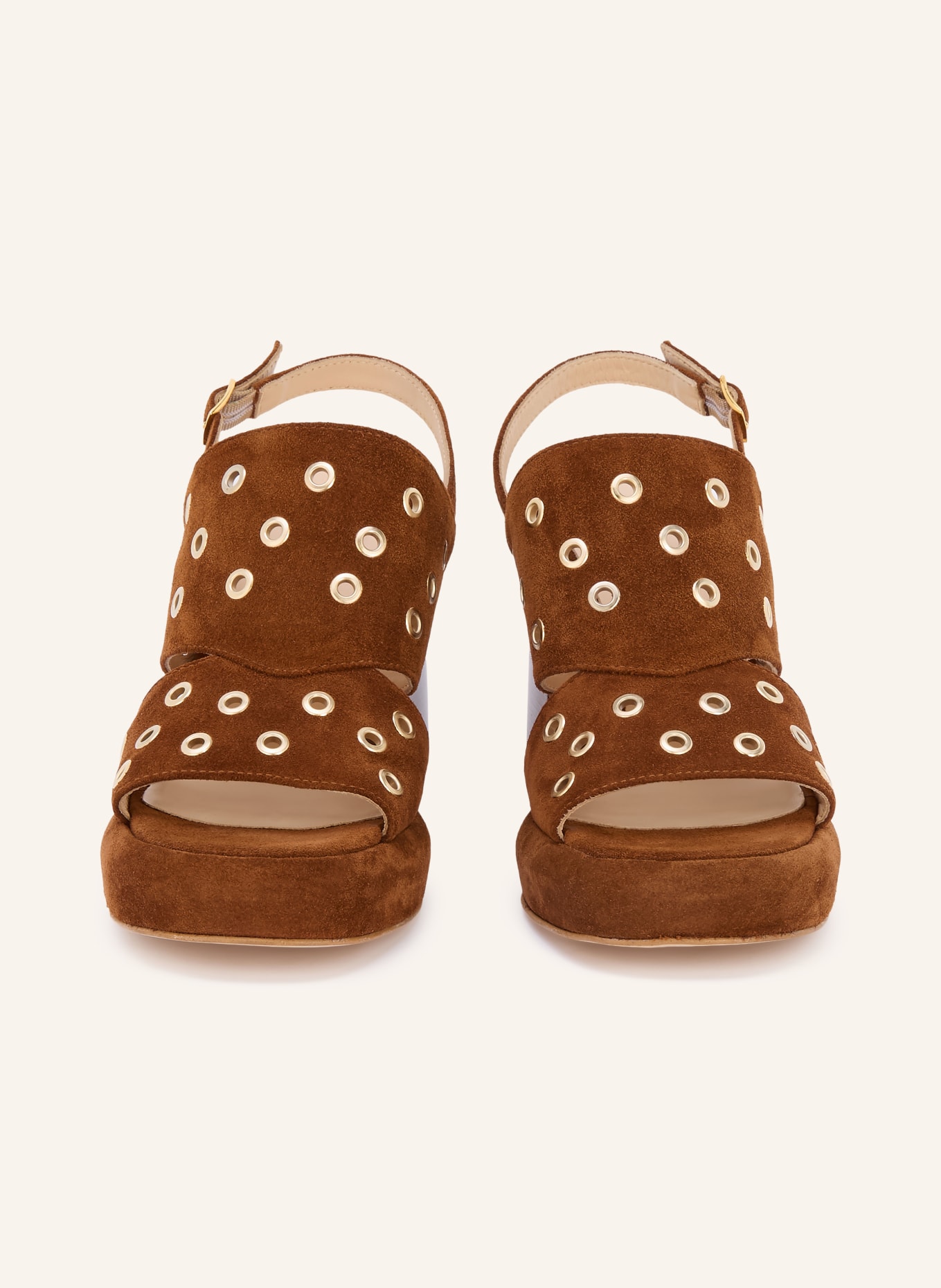 MARC CAIN Ankle-strap sandals: 488 etruscan red