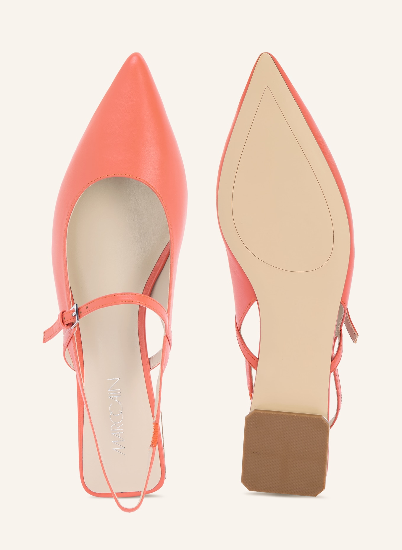 MARC CAIN Slingballerinas: 223 bright tomato