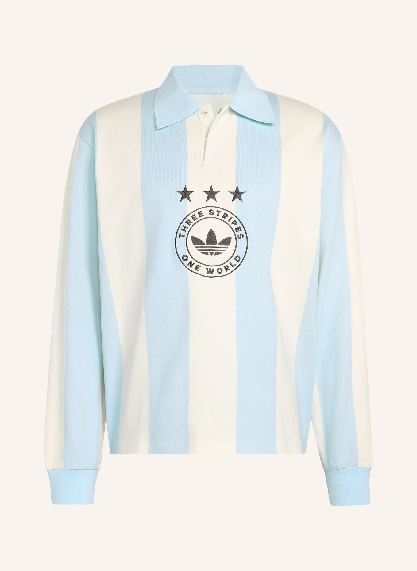 adidas Originals Sweat-poloshirt ORIGINALS GRAPHIC: LICHTBLAUW / CRÈME