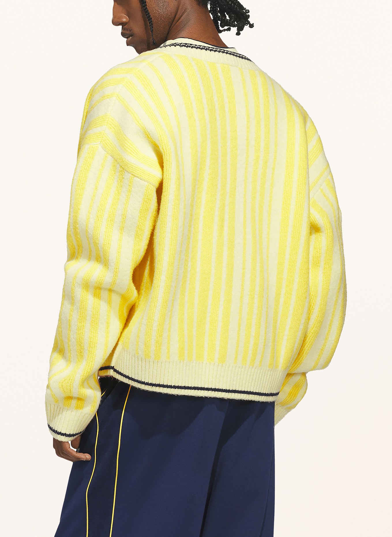 adidas Originals CHEVIOT Cardigan: YELLOW / LIGHT YELLOW