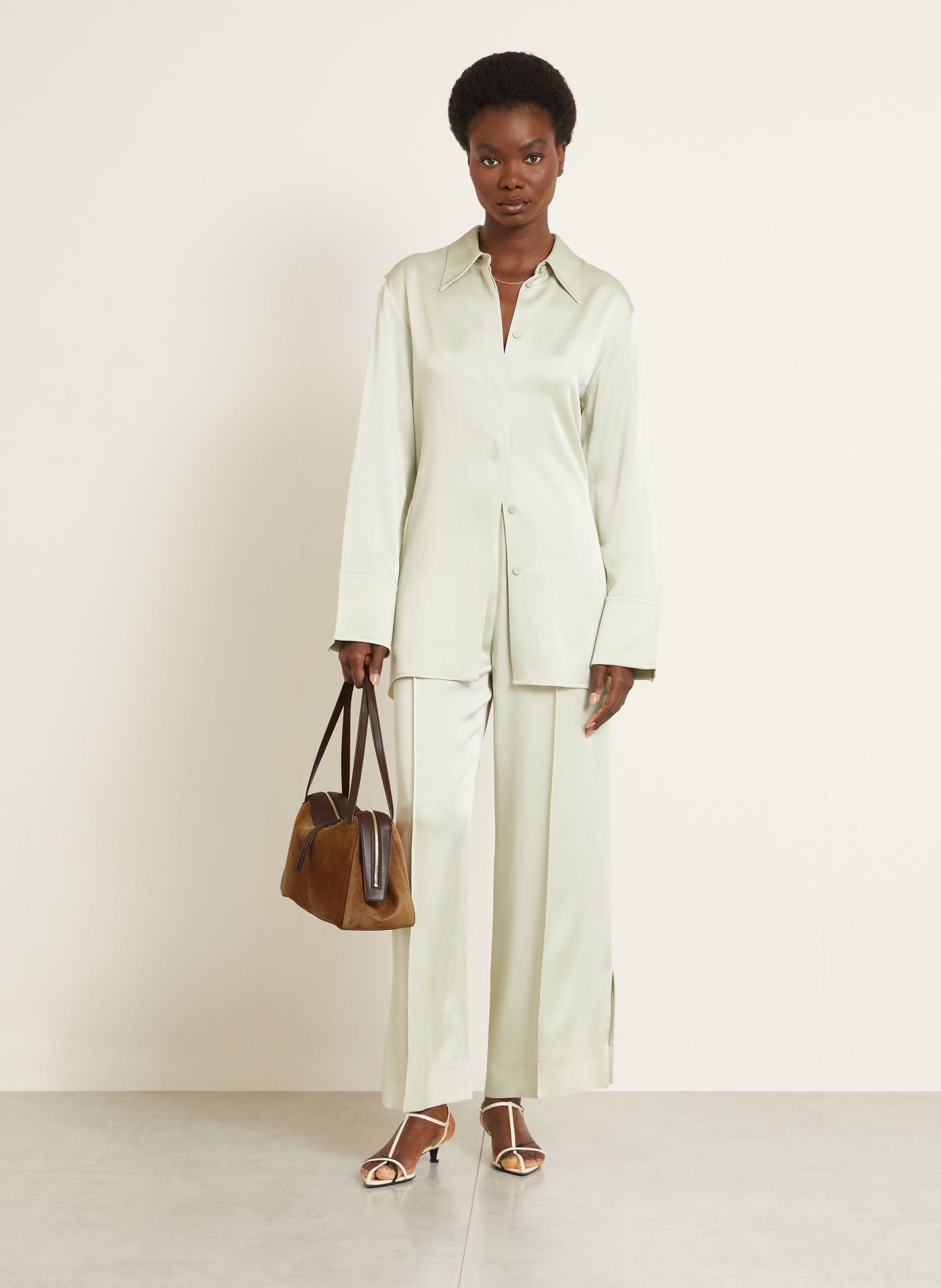 JIL SANDER DUNE handbag: BROWN / DARK BROWN