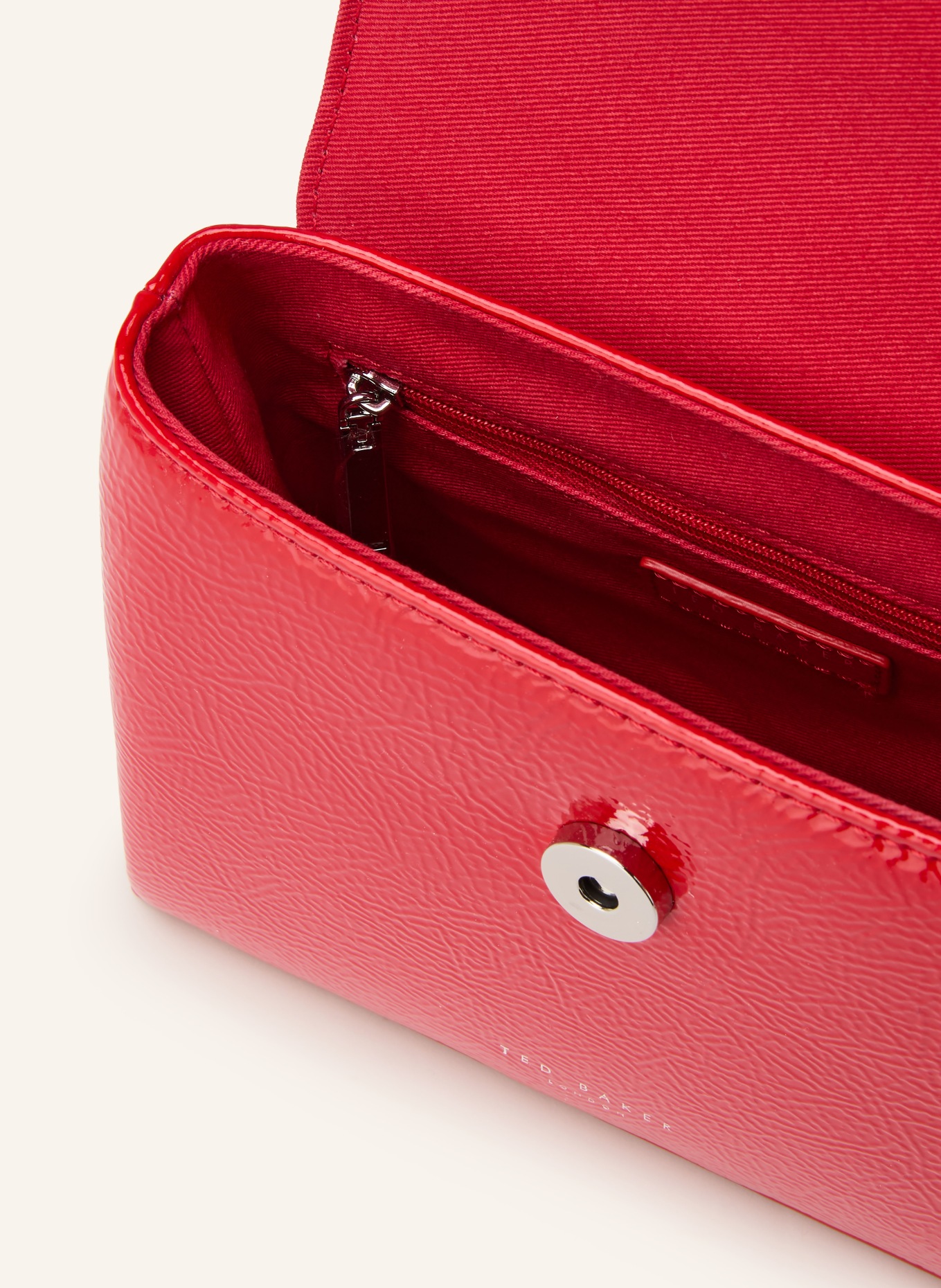 TED BAKER Handtas ROSEAU: ROOD / ZILVER