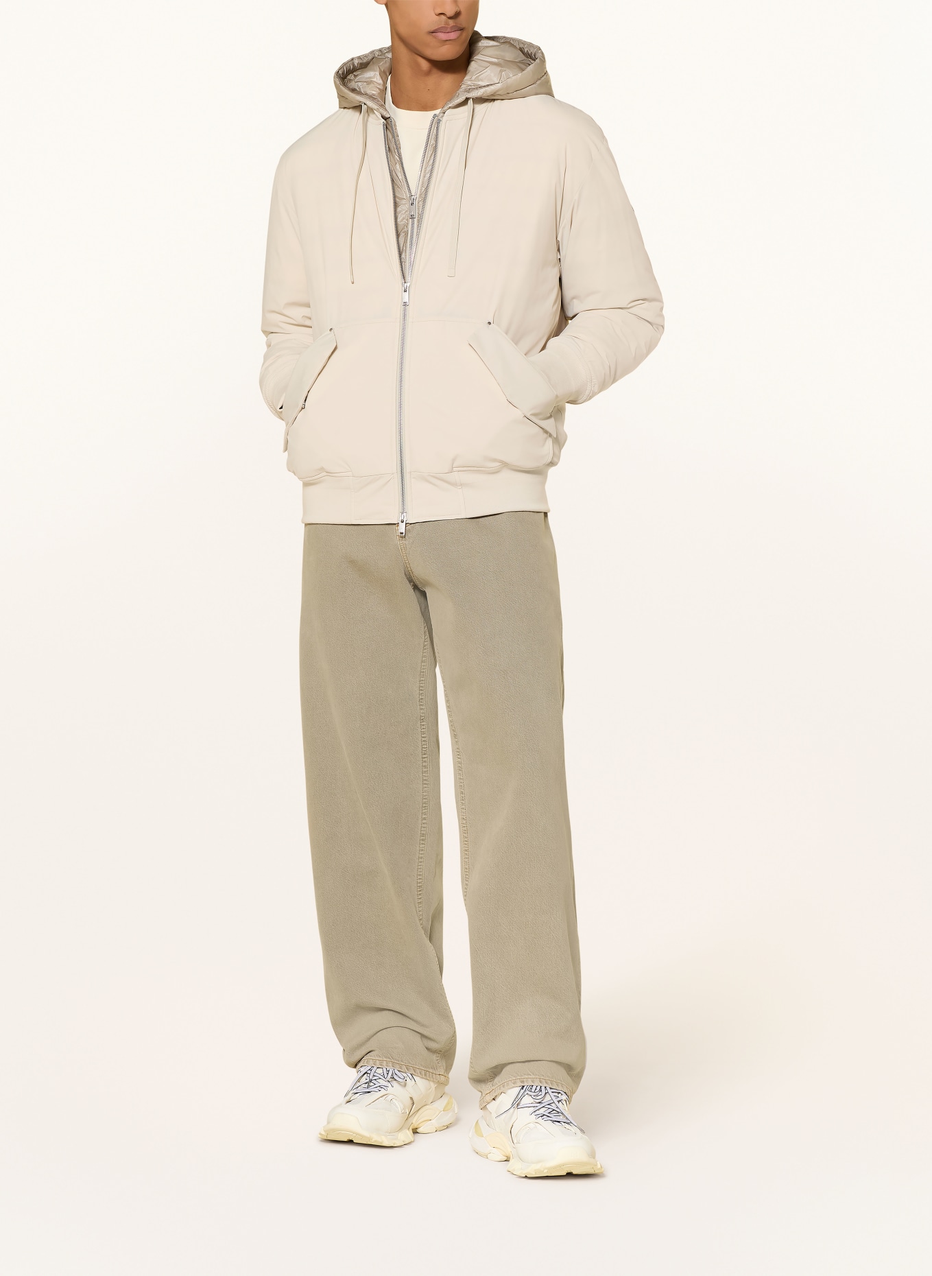 MOOSE KNUCKLES Blouson BRIXTON avec bandeau amovible: BEIGE