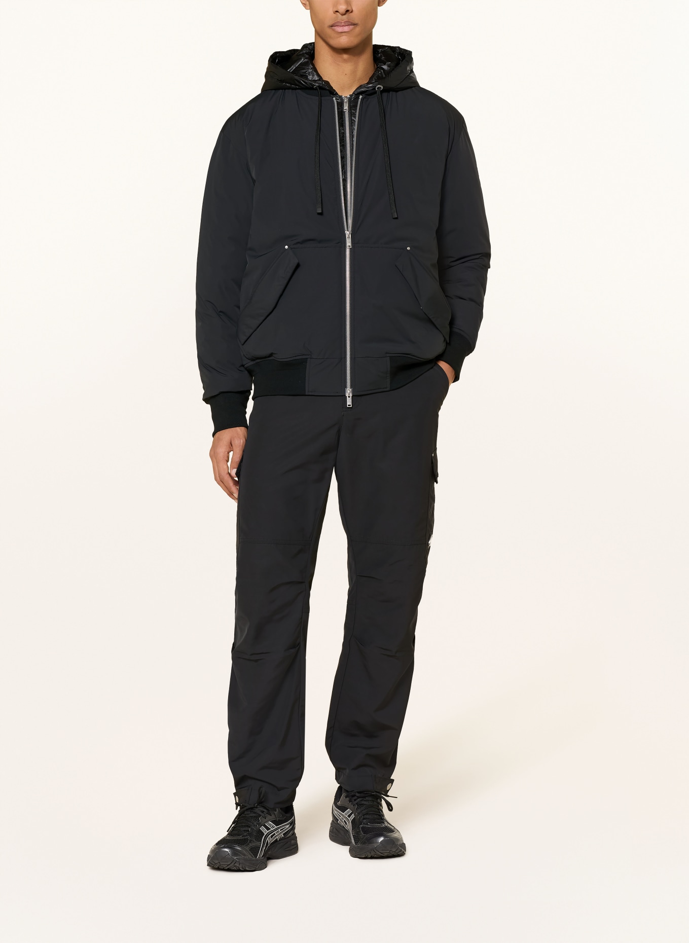 MOOSE KNUCKLES Blouson BRIXTON avec bandeau amovible: NOIR